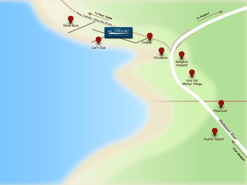 ห้องสวยกริ๊บ 67 ตรม. มายรีสอร์ท หัวหิน (My Resort Hua Hin) - 2