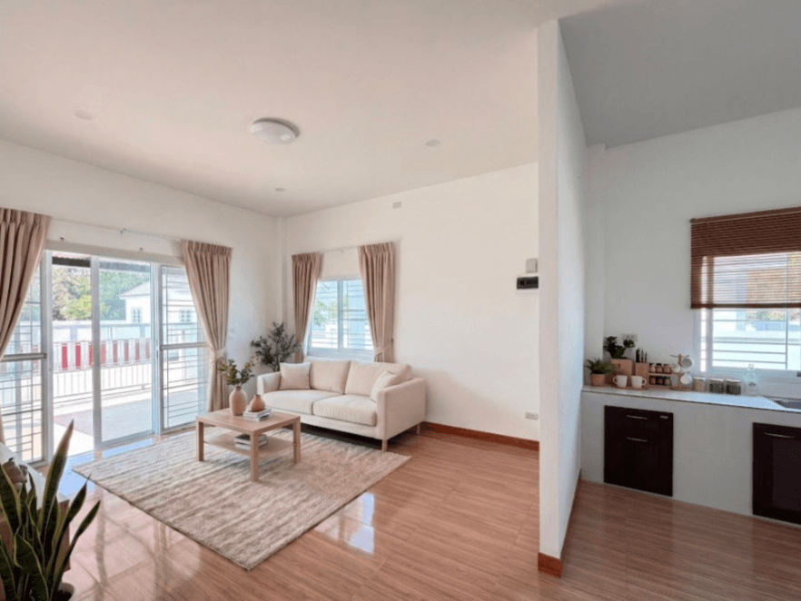 บ้านเดี่ยวชั้นเดียวสไตล์มินิมอล - โครงการ "บ้านโสนริมห้วย by MCNProperty" (Type B) - 2