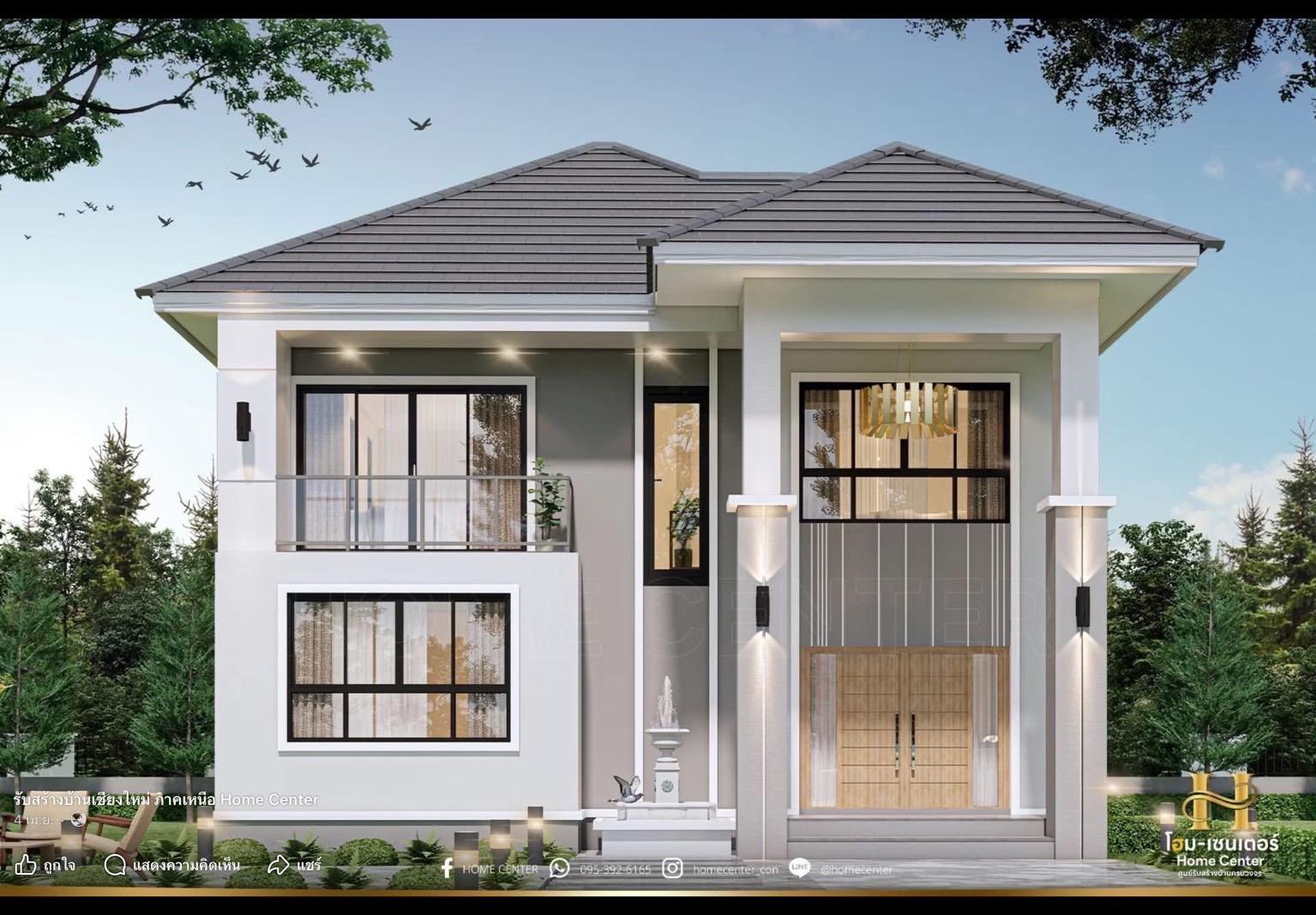 ขายที่ดินจัดสรรพร้อมบ้านสั่งสร้าง สไตล์โมเดิร์นวิวดอย ท่ามกลางธรรมชาติ ทำเลทองใกล้มหาวิทยาลัยแม่ฟ้าหลวง (ซอย 5) เนื้อที่เริ่มต้น 65 ตร.วา - 2