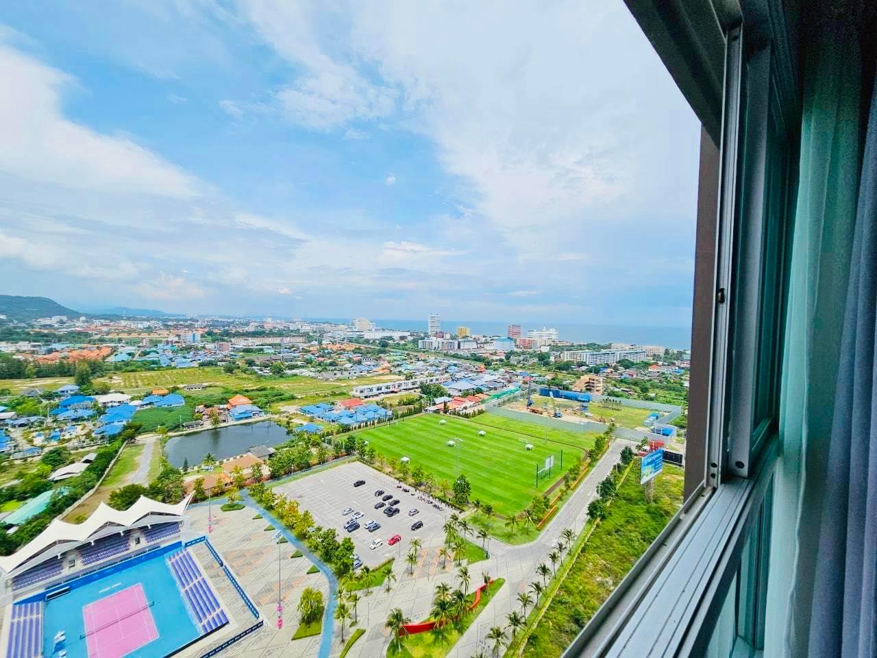 บ้านเคียงฟ้า หัวหิน - คอนโดมิเนียมห้องสตูดิโอชั้นสูง (ชั้น 23) พร้อมวิวเขา ทะเล และสนามเทนนิส - 3