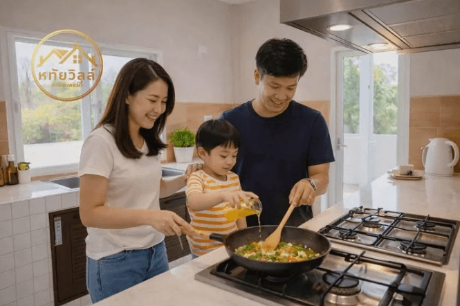 บ้านหทัยวิลล์ เฟส 4 (เดอะ ฮาร์โมนี่ หนองคาย) - โครงการบ้านเดี่ยวชั้นเดียวหลังใหญ่ สไตล์อบอุ่น - 5