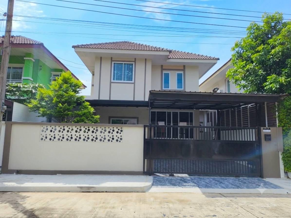 หมู่บ้านทรัพย์ธานี ลำลูกกา คลอง 7 - บ้านแฝด 2 ชั้น ฟังก์ชันจัดเต็ม หลังบ้านไม่ติดใคร วิวโล่งโปร่งสบาย - 1