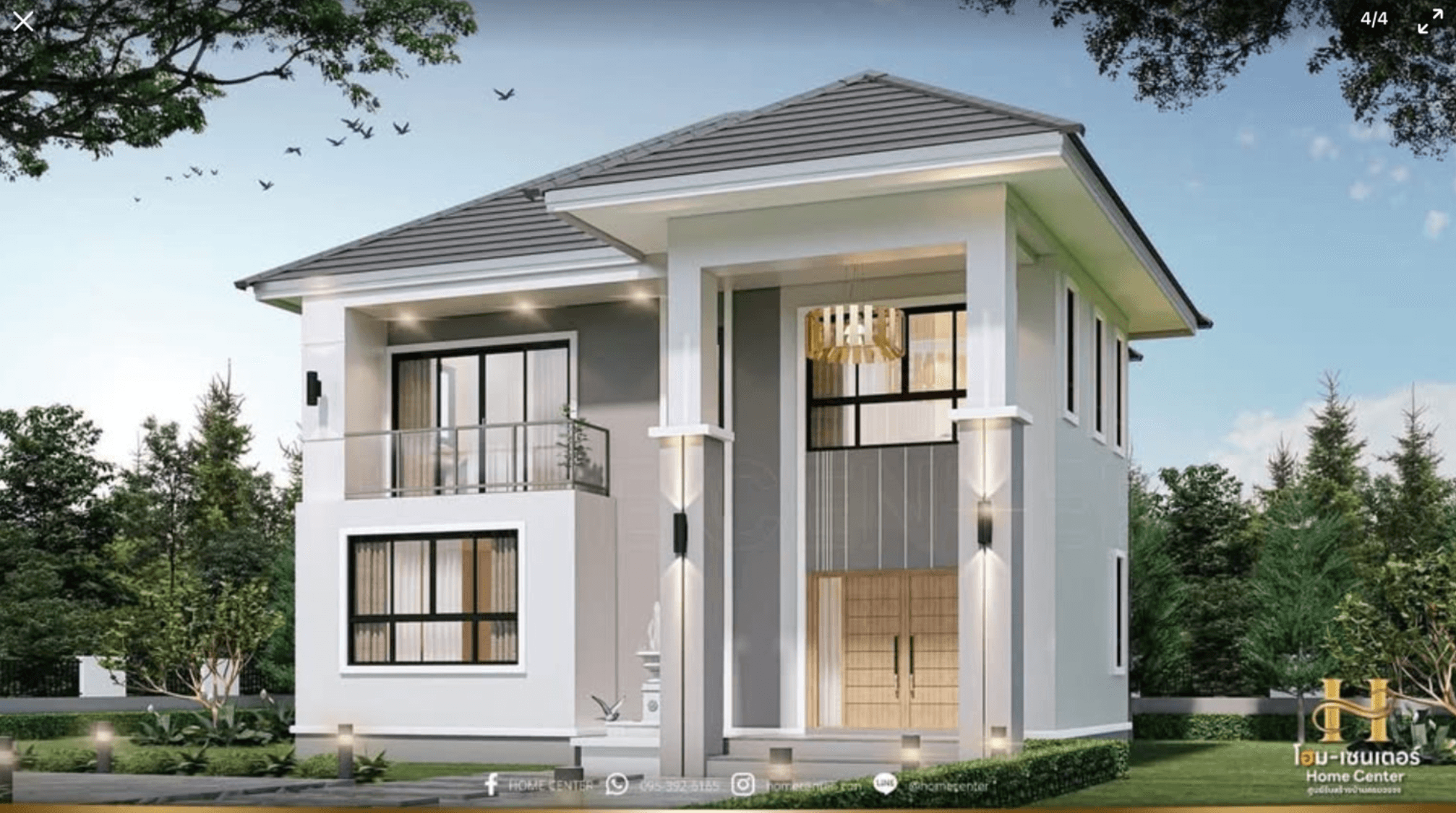 ขายที่ดินจัดสรรพร้อมบ้านสั่งสร้าง สไตล์โมเดิร์นวิวดอย ท่ามกลางธรรมชาติ ทำเลทองใกล้มหาวิทยาลัยแม่ฟ้าหลวง (ซอย 5) เนื้อที่เริ่มต้น 65 ตร.วา - 1
